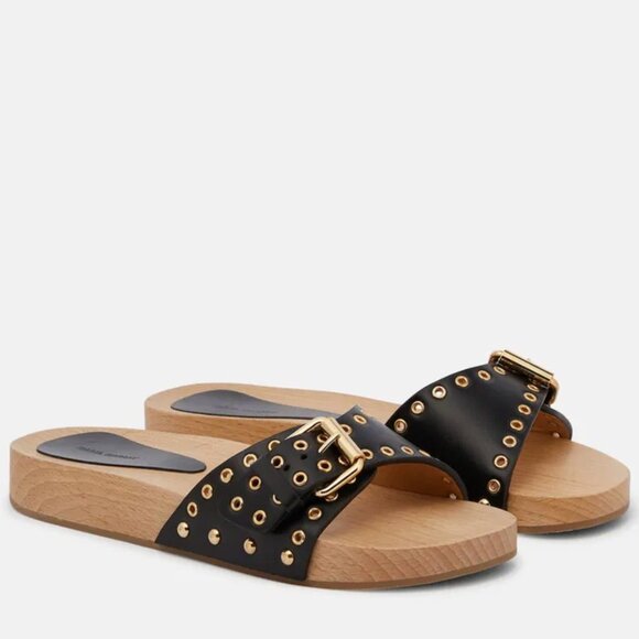 ISABEL MARANT Jaso buckled clogs - Picture 3 of 8